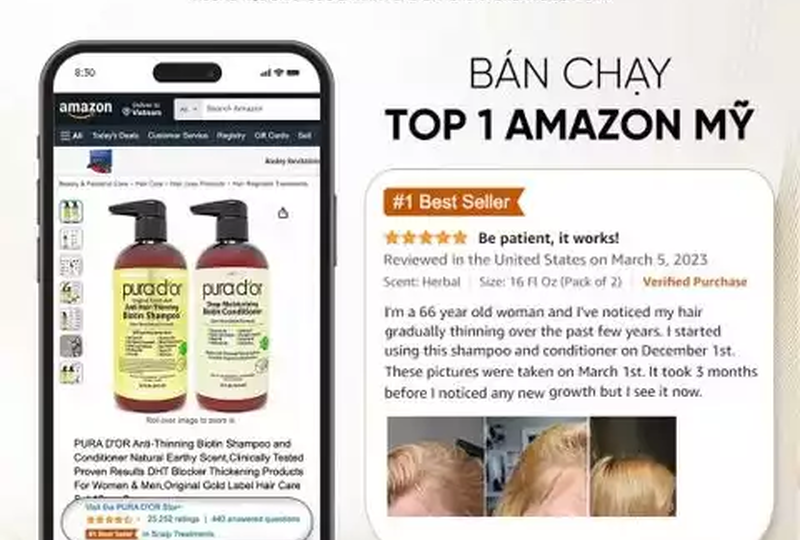 Vì Sao Dầu Gội Pura D’or Bán Chạy Top 1 Amazon?