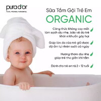 Sữa Tắm Gội Dịu Nhẹ Cao Cấp Dành Cho Trẻ Em - PURA D'OR Kids All-in-One Gentle Cleanser 473ml