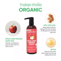 Dầu gội giấm táo PURA D'OR Apple Cider Vinegar giải độc, phục hồi và giúp tóc chắc khoẻ 473ml