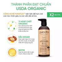 Dầu gội Biotin PURA D'OR Professional Grade phục hồi tóc hư tổn chuyên sâu, giảm gãy rụng 473ml