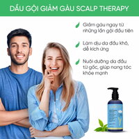 Dầu gội PURA D'OR Scalp Therapy giảm gàu do da đầu khô kích ứng 473ml