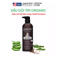 Dầu gội tím PURA D'OR ColorHarmony giúp giữ màu tóc, phục hồi tóc hư tổn do tẩy nhuộm 473ml