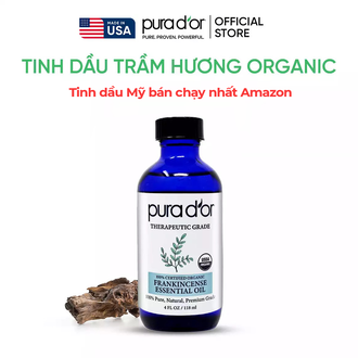 Tinh dầu trầm hương hữu cơ PURA D’OR Frankincense 118ml