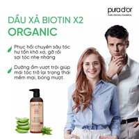 Dầu xả Biotin PURA D'OR Professional Grade phục hồi tóc hư tổn chuyên sâu, giảm gãy rụng 473ml